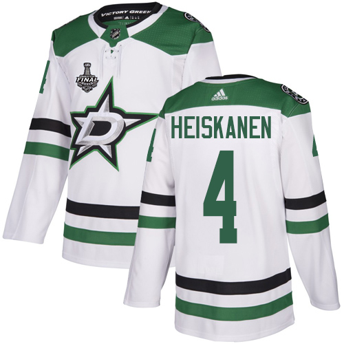 Adidas Men Dallas Stars #4 Miro Heiskanen White Road Authentic 2020 Stanley Cup Final Stitched NHL Jersey